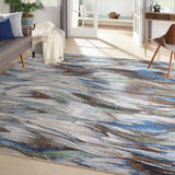 Nourison Chroma CRM01 Modern Machine Made Loom-woven Indoor only Area Rug Aegean 7'9" x 9'9" 99446378156
