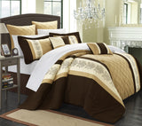 LIVINGSTON GOLD QUEEN 8PC COMFORTER SET