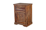 Porter Designs Taos Solid Sheesham Wood Natural Nightstand Brown 04-196-04-9075H