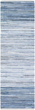 Denim DNM-1001 Cottage Cotton Rug DNM1001-312 Bright Blue, Navy 100% Cotton 3' x 12'