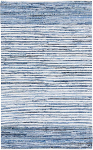 Denim DNM-1001 Cottage Cotton Rug DNM1001-913 Bright Blue, Navy 100% Cotton 9' x 13'