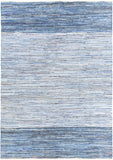 Denim DNM-1001 Cottage Cotton Rug DNM1001-811 Bright Blue, Navy 100% Cotton 8' x 11'