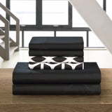 Solid Black With Bailee Sheet Set