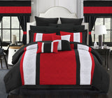 Danielle Red King 24pc Comforter Set
