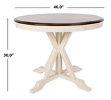 Safavieh Shay 5 Piece Dining Set White Natural Wood DNS9205A