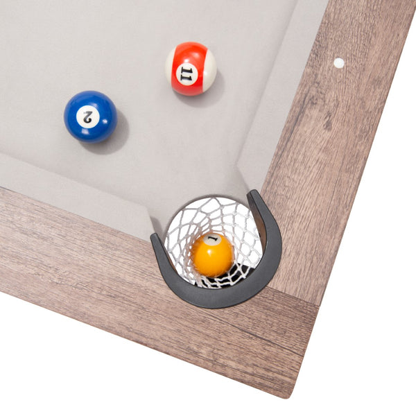 Zuo Modern Bonkers 100% Polyester, MDF, PVC Modern Commercial Grade Pool Table Brown 100% Polyester, MDF, PVC