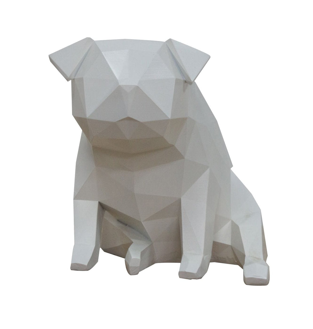 VIG Furniture Modrest Dog - Geometric White Sculpture VGTHDS0069-7