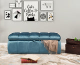 Chagit Blue Storage Ottoman