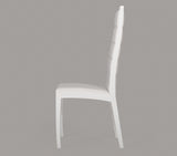 VIG Furniture Donna - Contemporary White Leatherette Dining Chair (Set of 2) VGGU9007CH-WHT