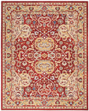 Nourison Majestic MST04 Persian Machine Made Loom-woven Indoor only Area Rug Red 7'9" x 9'9" 99446713193