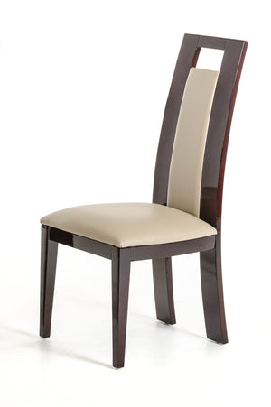 VIG Furniture Douglas - Modern Ebony and Taupe Dining Chair (Set of 2) VGCSCH-13009