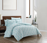 Chrisley Aqua Queen 7pc Duvet Set