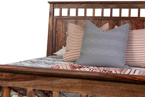 Porter Designs Kalispell Solid Sheesham Wood King Natural Bed Natural 04-116-17-PD101H-KIT