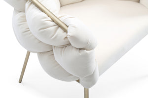 VIG Furniture Modrest Debra Modern White Fabric Dining Chair VGVCB202-WHT