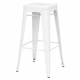 Metropolis Metal Backless Counter Stool - Set of 4