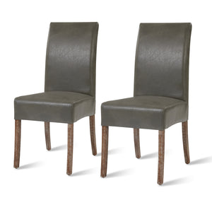 Valencia Bonded Leather Dining Chair Set of 2 - Stylish, Modern Design for Any Dining Room Decor
