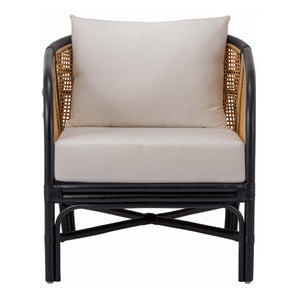 Ferrara Rattan Accent Chair Black/Natural
