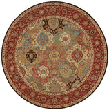 Nourison Living Treasures LI03 Persian Machine Made Loomed Indoor only Area Rug Multicolor 7'10" x ROUND 99446674425