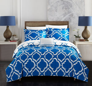 Juniper Blue Queen 4pc Duvet Set