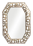 Zuo Modern Kin Steel, MDF, Glass Modern Commercial Grade Mirror Antique Gold Steel, MDF, Glass