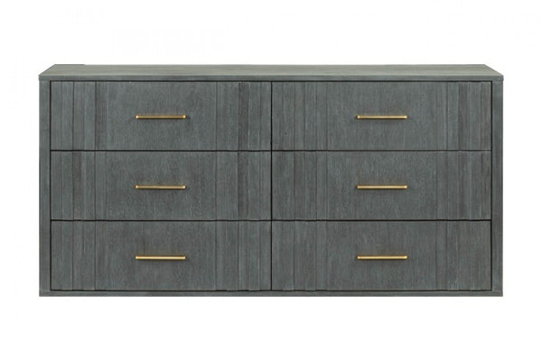 VIG Furniture Modrest Manchester- Contemporary Dark Grey Dresser VGWD-HLF2-DR6DRA VGWD-HLF2-DR6DRA