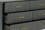 VIG Furniture Modrest Manchester- Contemporary Dark Grey Dresser VGWD-HLF2-DR6DRA VGWD-HLF2-DR6DRA