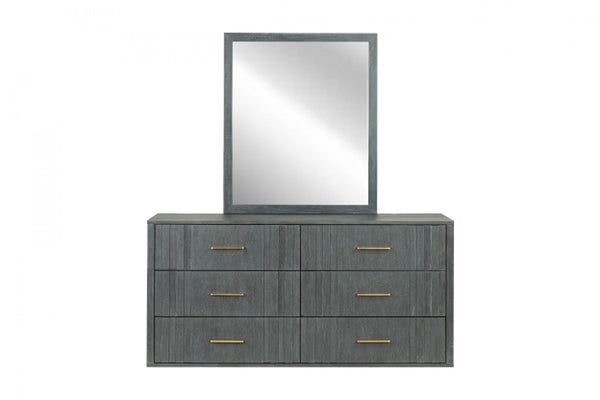 VIG Furniture Modrest Manchester- Contemporary Dark Grey Mirror VGWD-HLF2-TBMR VGWD-HLF2-TBMR