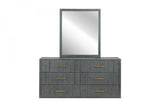 VIG Furniture Modrest Manchester- Contemporary Dark Grey Dresser VGWD-HLF2-DR6DRA VGWD-HLF2-DR6DRA