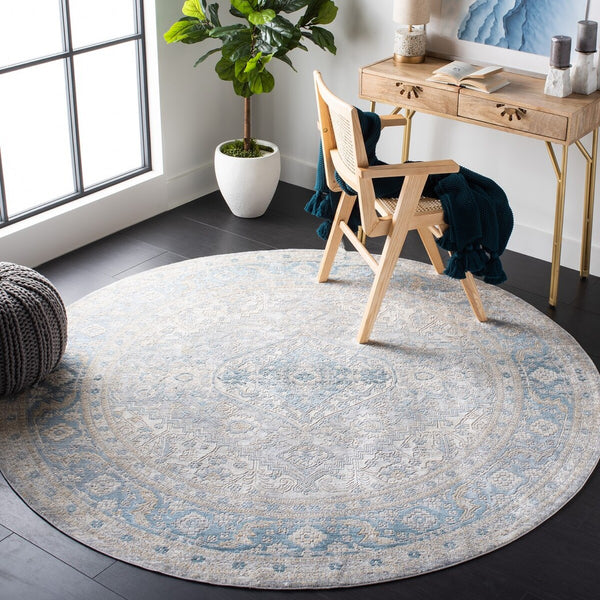 Safavieh Dream 411 Power Loomed 60% Viscose/40% Polyester Traditional Rug DRM411H-7SQ