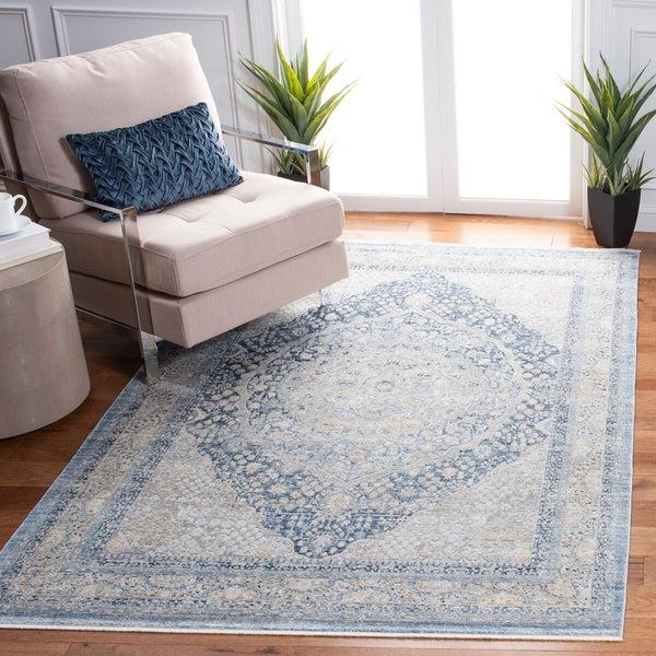 Safavieh Dream 489 Power Loomed 60% Viscose/40% Polyester Traditional Rug DRM489N-7SQ