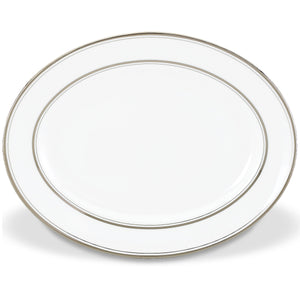 Kate Spade Library Lane Platinum™ 13" Oval Serving Platter 6255434 6255434-LENOX