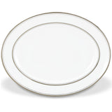 Kate Spade Library Lane Platinum™ 13" Oval Serving Platter 6255434 6255434-LENOX