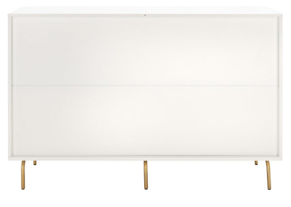 Genevieve 6 Drawer Dresser Walnut / White Wood DRS5002A-2BX