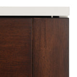 Genevieve 6 Drawer Dresser Walnut / White Wood DRS5002A-2BX