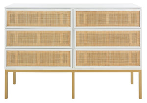 Safavieh Zadie Rattan Dresser DRS5003B-2BX
