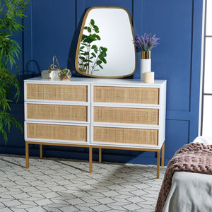 Safavieh Zadie Rattan Dresser DRS5003B-2BX