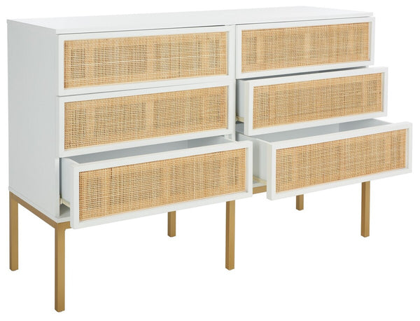 Safavieh Zadie Rattan Dresser DRS5003B-2BX