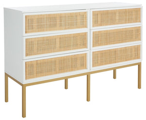 Safavieh Zadie Rattan Dresser DRS5003B-2BX