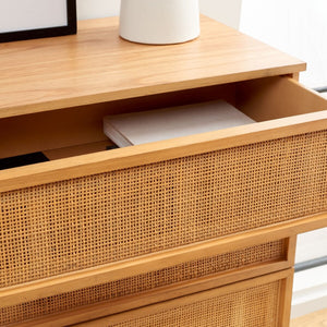 Safavieh Zadie Rattan Dresser DRS5003C-2BX