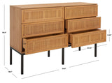 Safavieh Zadie Rattan Dresser DRS5003C-2BX