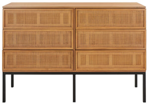 Safavieh Zadie Rattan Dresser DRS5003C-2BX