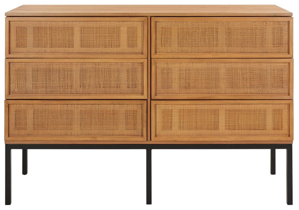Safavieh Zadie Rattan Dresser DRS5003C-2BX
