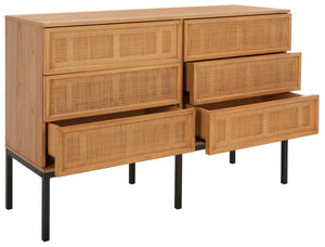 Safavieh Zadie Rattan Dresser DRS5003C-2BX