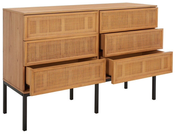 Safavieh Zadie Rattan Dresser DRS5003C-2BX