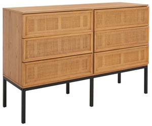 Safavieh Zadie Rattan Dresser DRS5003C-2BX