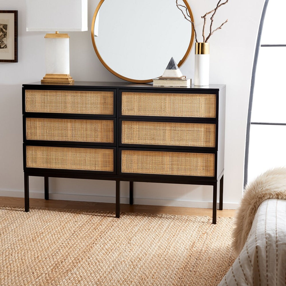 Safavieh Zadie Rattan Dresser DRS5003D-2BX