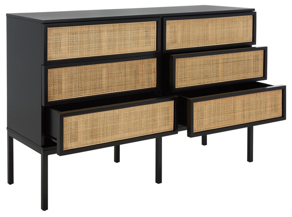 Safavieh Zadie Rattan Dresser DRS5003D-2BX