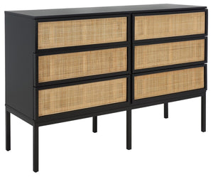 Safavieh Zadie Rattan Dresser DRS5003D-2BX