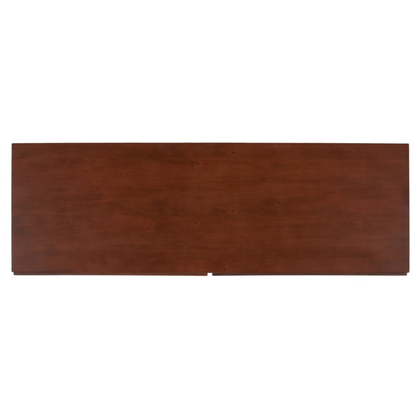 Safavieh Zadie 6 Drawer Rattan Dresser Walnut / Natural Mdf / Pb / Mahogany Wood / Rattan Webbing / Mahogany Vener / Albasia Vener DRS5003F-2BX