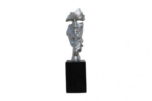 VIG Furniture Modrest Silver Mask Sculpture VGTH-DS-077 VGTH-DS-077